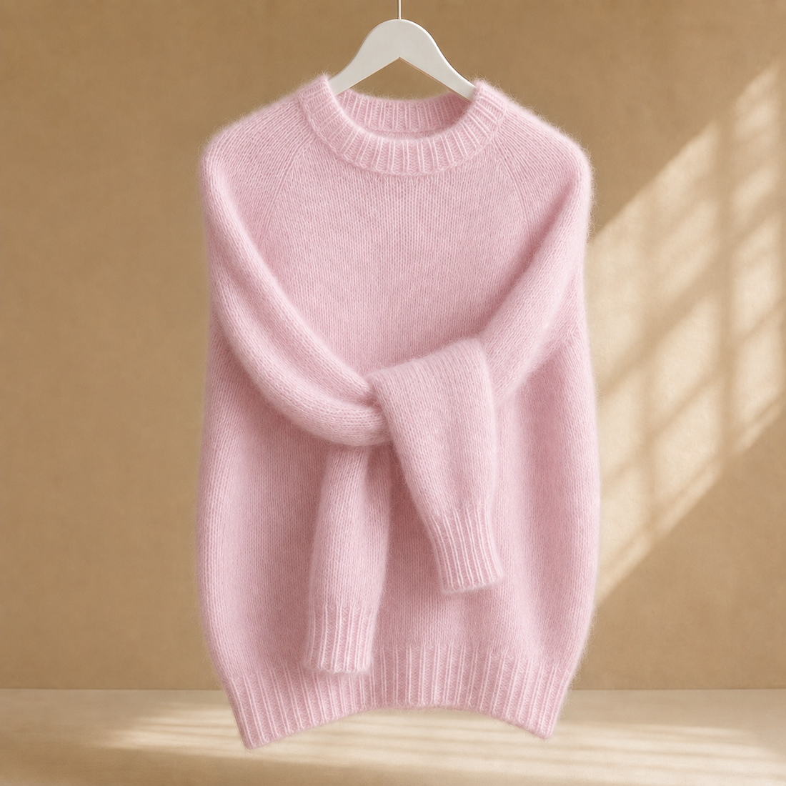 Tabitha-Jade Brushed Sweater - Sakura Pink