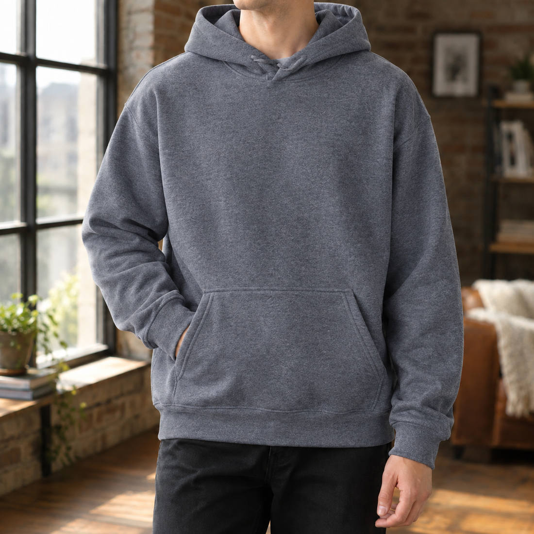 Kit Fleece Hoodie - Dark Gray