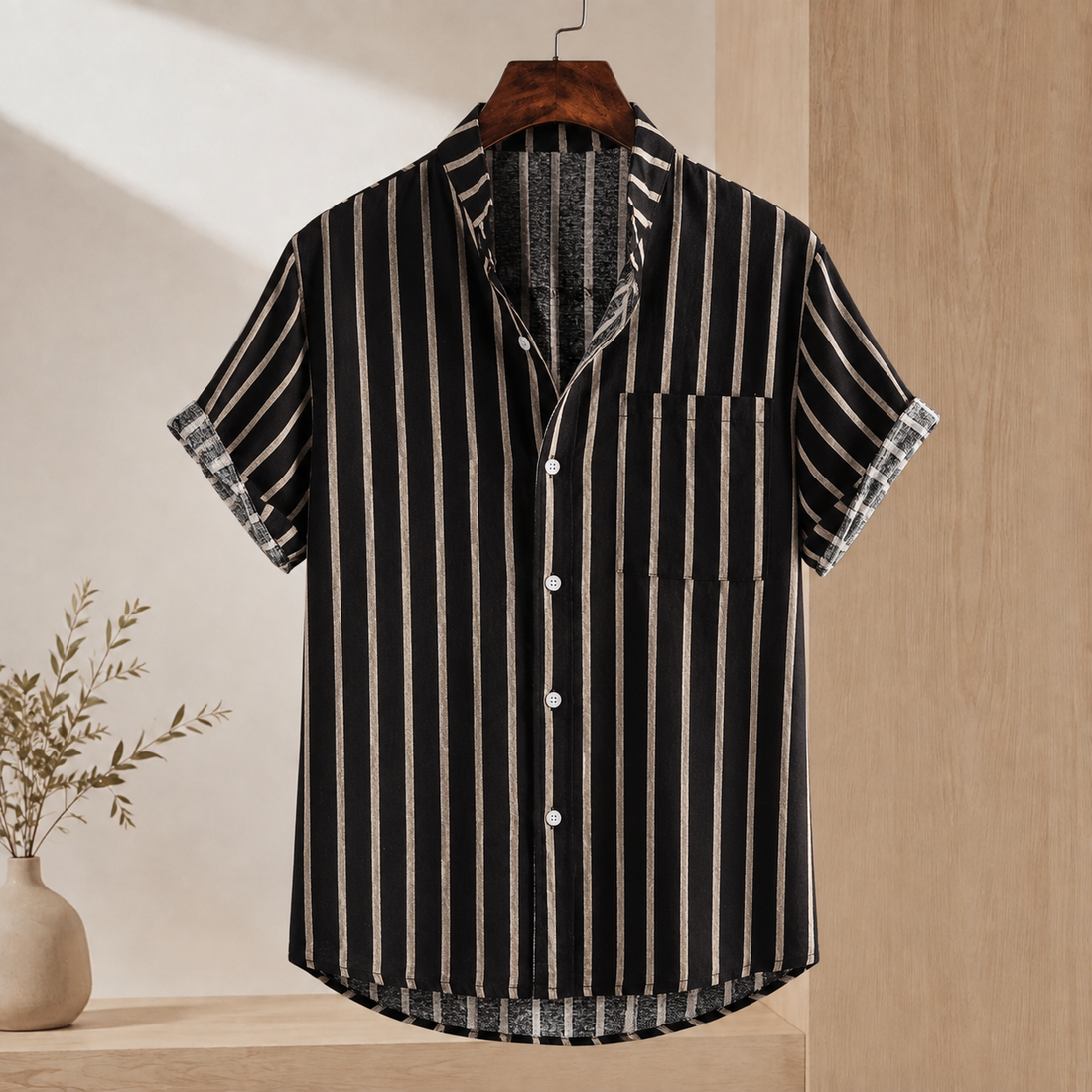 Milo Printed Shirt - Black