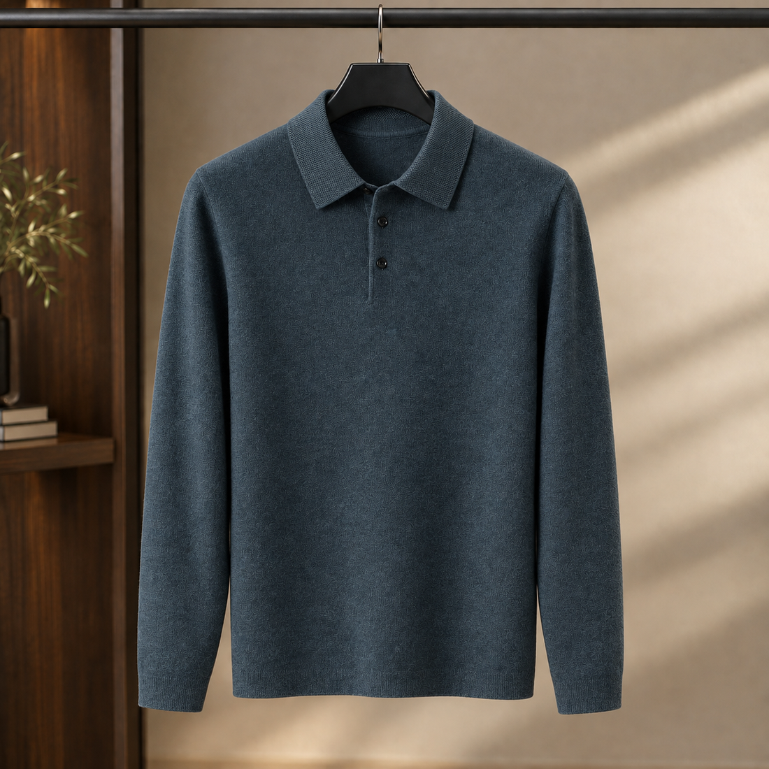 Noah Polo Sweater - Dark Slate