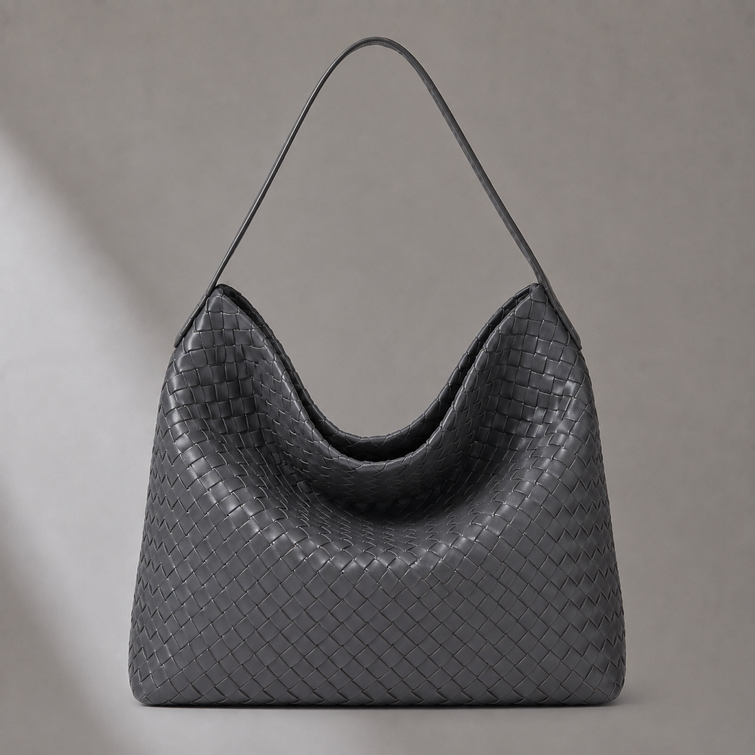 Martelli Woven Hobo Bag - Iron Gray