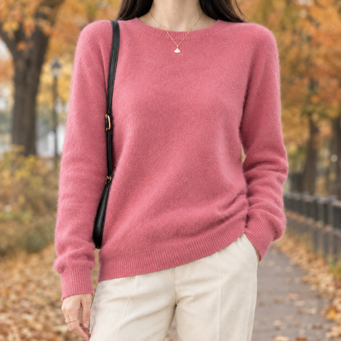 Seraphina-Elise Cashmere Sweater - Pink