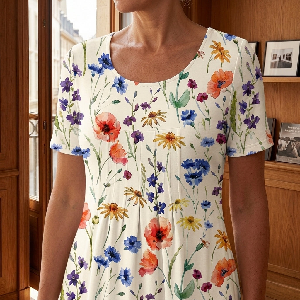 Celeste Gathered Midi Dress - Lead Product Detail
