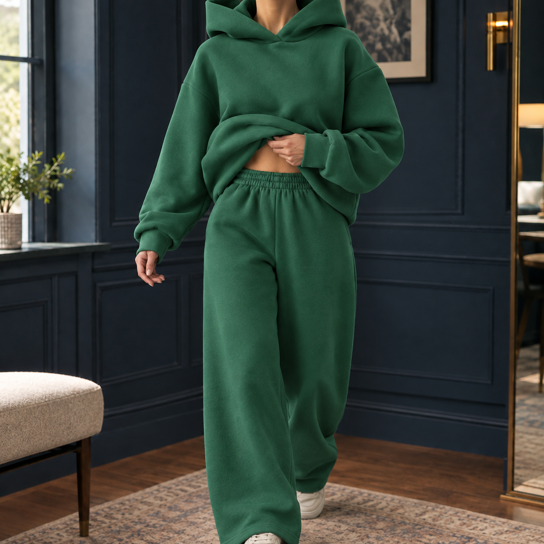 Shannon-Skye Oversized Set - Dark Green
