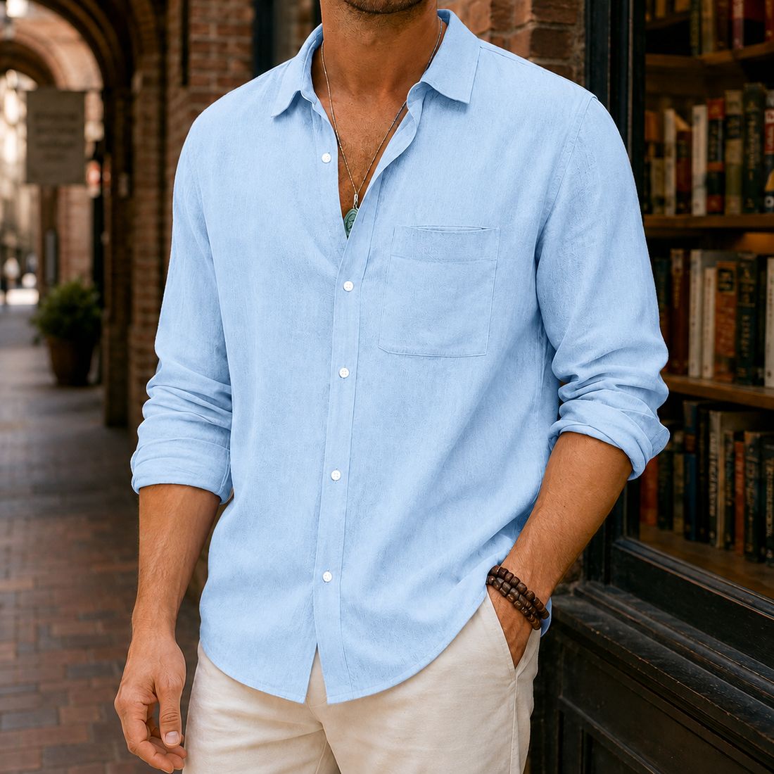 Mortimer Relaxed Shirt - Blue