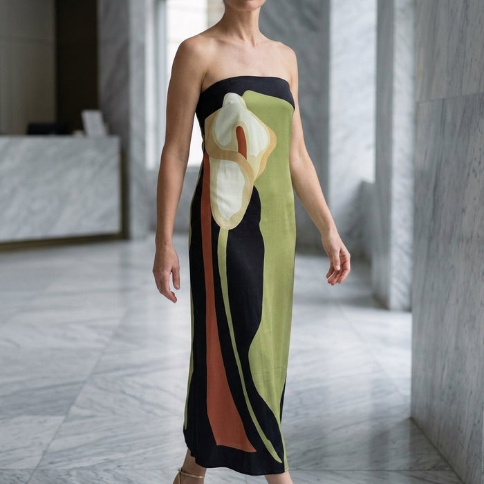 Ainsley Abstract Maxi Dress