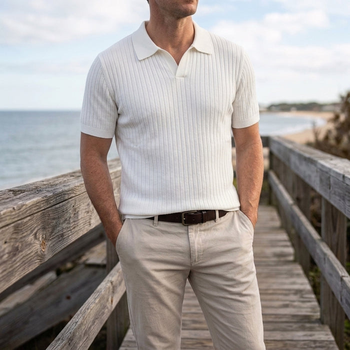 Valentin Ribbed Polo