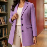 Valencia Tailored Coat - Light purple