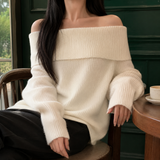 Fernanda Off Shoulder Sweater - White