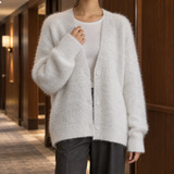 Belinda Fuzzy Cardigan - Off White