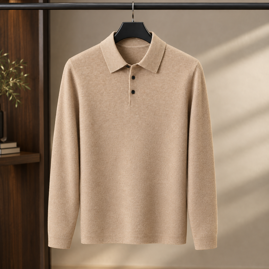 Noah Polo Sweater - Camel