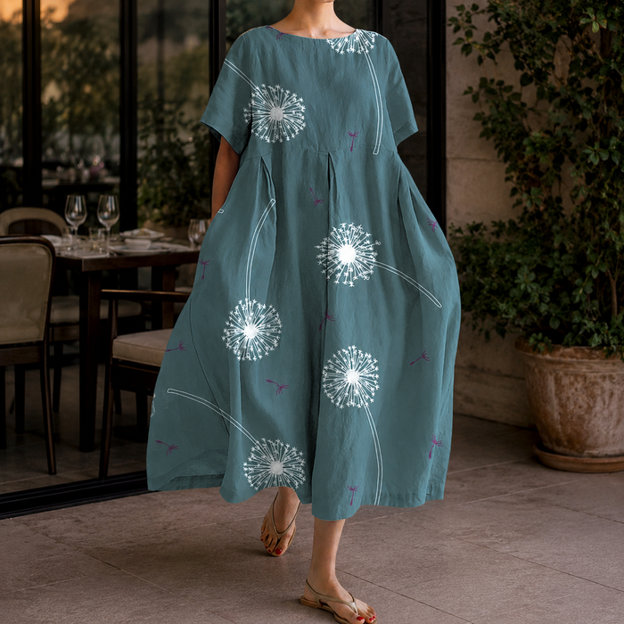 Bernadette-Sage Dandelion Maxi Dress
