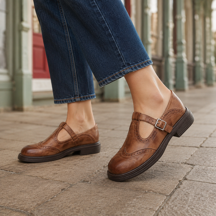 Cosenza Brogue Mary Janes