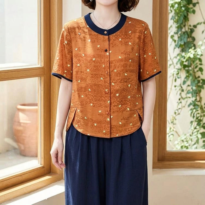Florence Contrast Trim Top