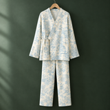 Marisol-Kate Kimono Pajama Set - Light Blue