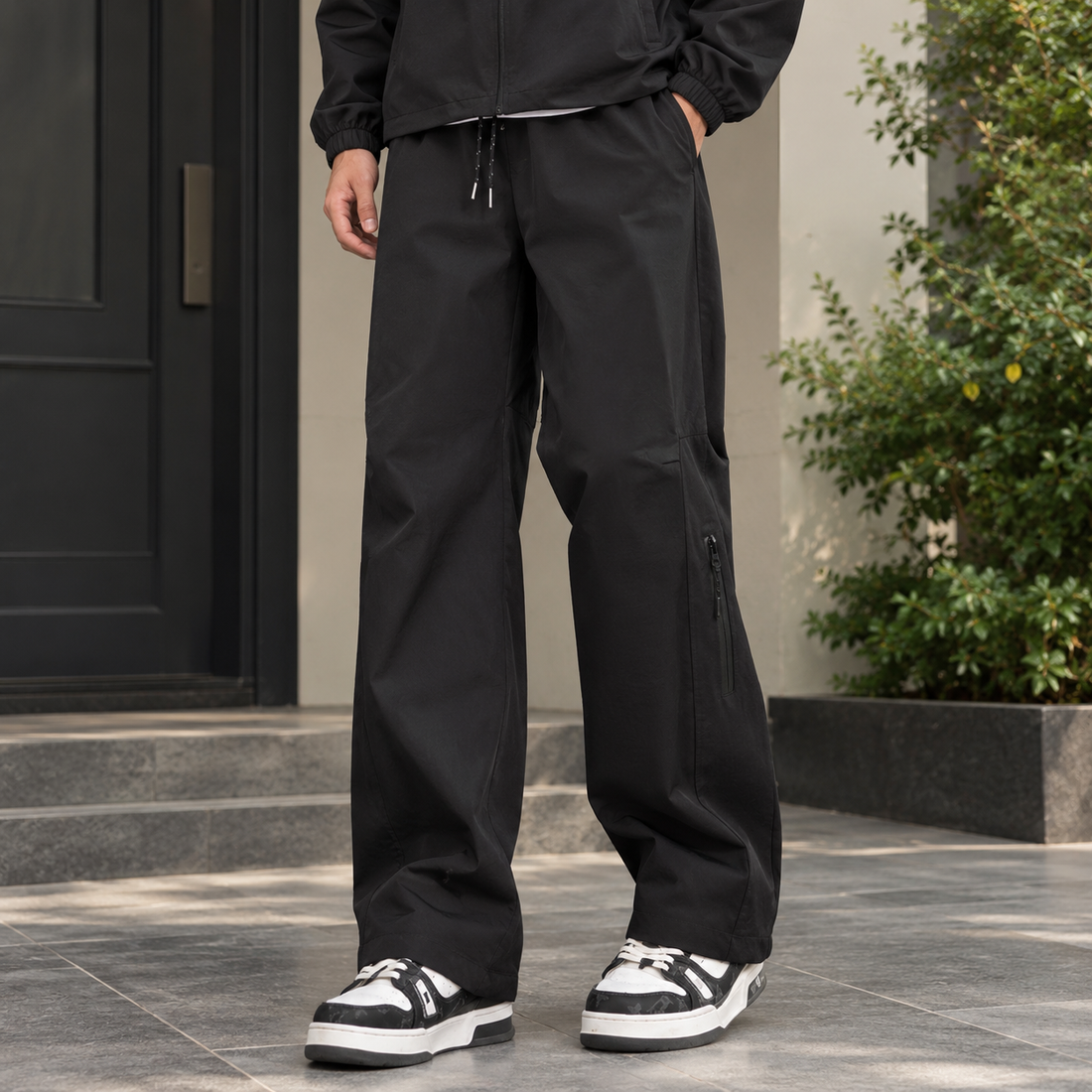 Simon Wide Leg Pants - Black