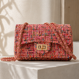 Leonelli Textured Shoulder Bag - Pink