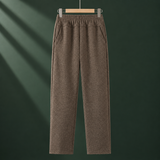 Sabina-Claire Straight Leg Pants - Coffee