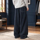 Harrison Wide Leg Pants - Deep Cow Blue