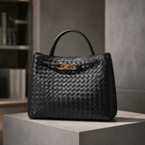 Piras Woven Handbag - Black