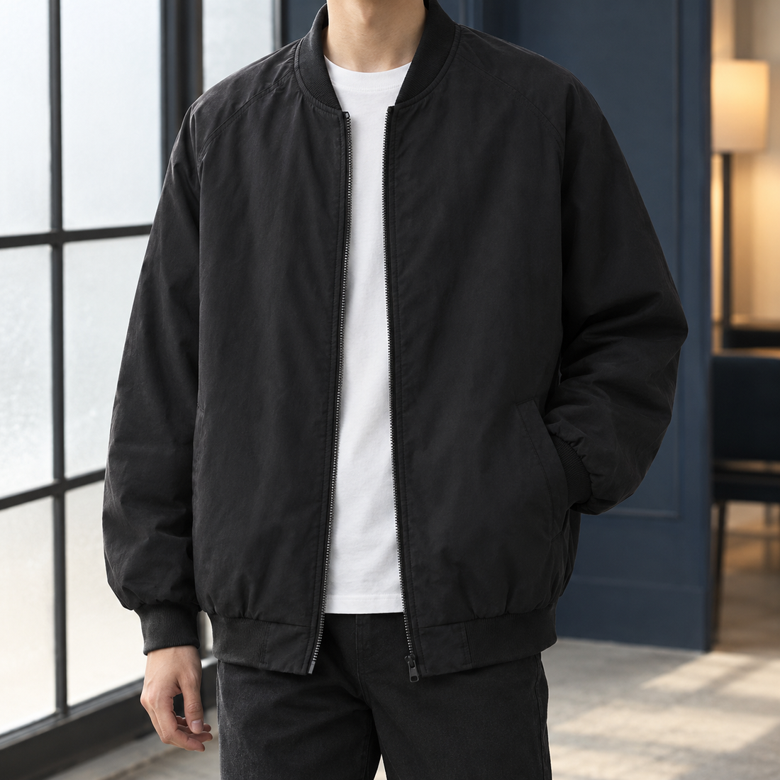 Chandler Bomber Jacket - Black