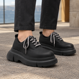 Bertelli Platform Derby Shoes - Black (Heightening)