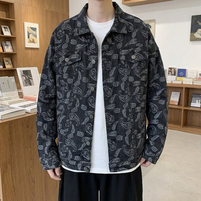 Harlan Paisley Denim Jacket