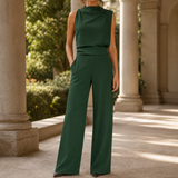 Dahlia-Louise Wide-Leg Jumpsuit - Green