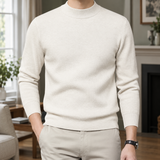Hubert Mock Neck Sweater - Cream
