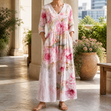 Bernadette Floral Maxi Dress - Pink