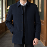 Mathias Collared Jacket - Navy Blue