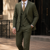 Dorian Tailored Suit - Olive Green