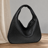 Dalmasso Woven Hobo Bag - Black
