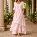 Darcy Layered Maxi Dress - Pink