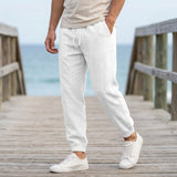 Wyatt Relaxed Jogger Pants - White