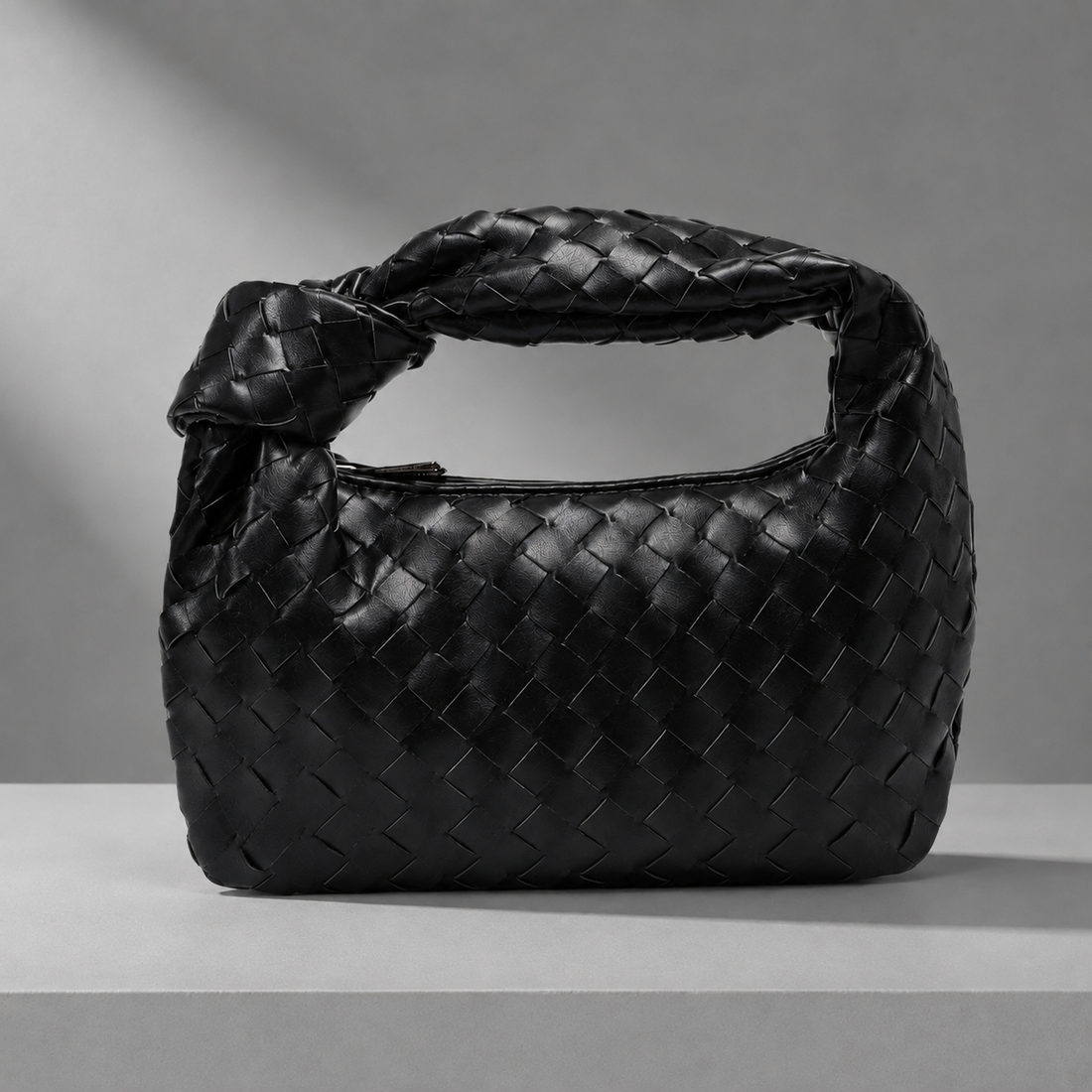Chianti Woven Mini Handbag - Black