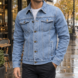 George-Stone Denim Jacket - Light Blue
