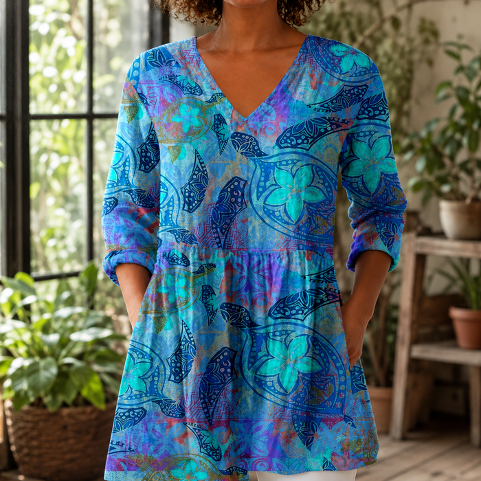 Clara-Kate V Neck Blouse
