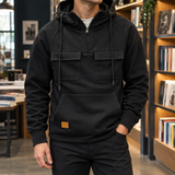 Boniface Utility Hoodie - Black