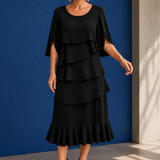 Faye Ruffle Dress - Black