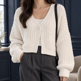 Sibylla Chunky Cardigan - White