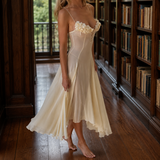 Ernestine Floral Corset Dress - Apricot