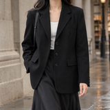 Evadne-Jade Relaxed Blazer - Black