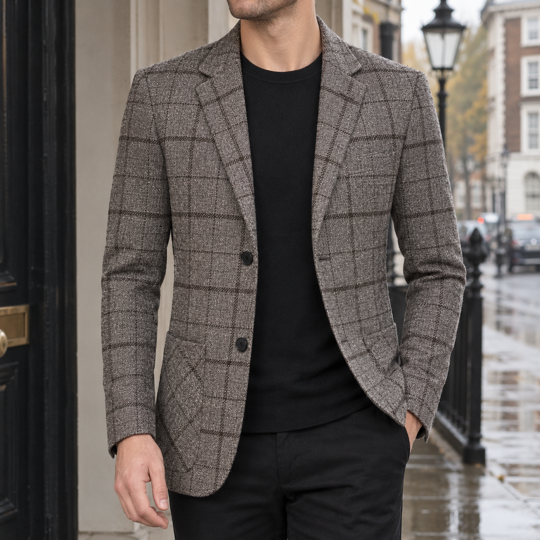 Emrys-Cole Slim Blazer - Khaki