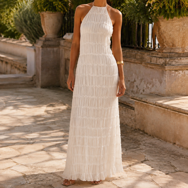 Amalia-June Halter Maxi Dress