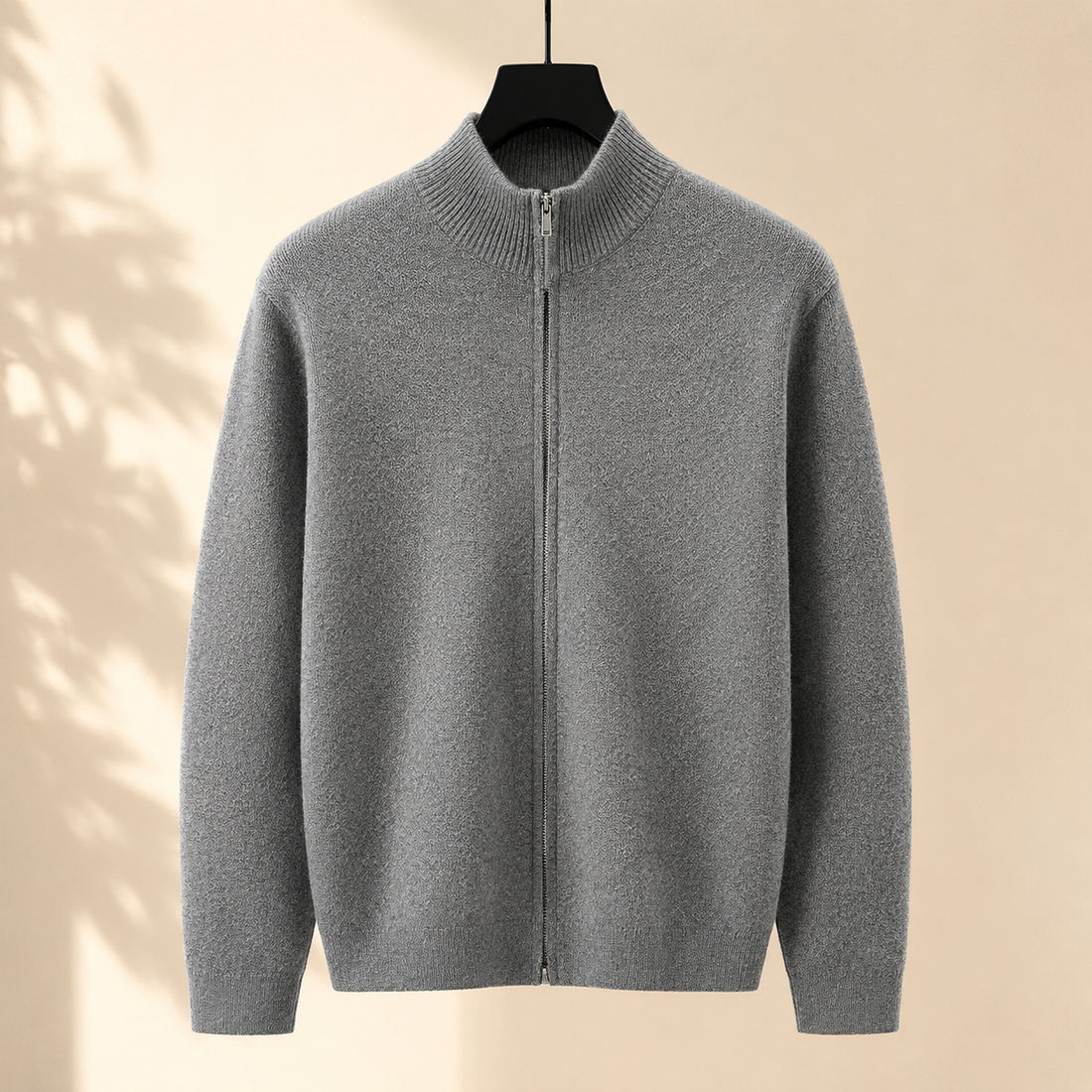 Robert Zip Sweater - Gray