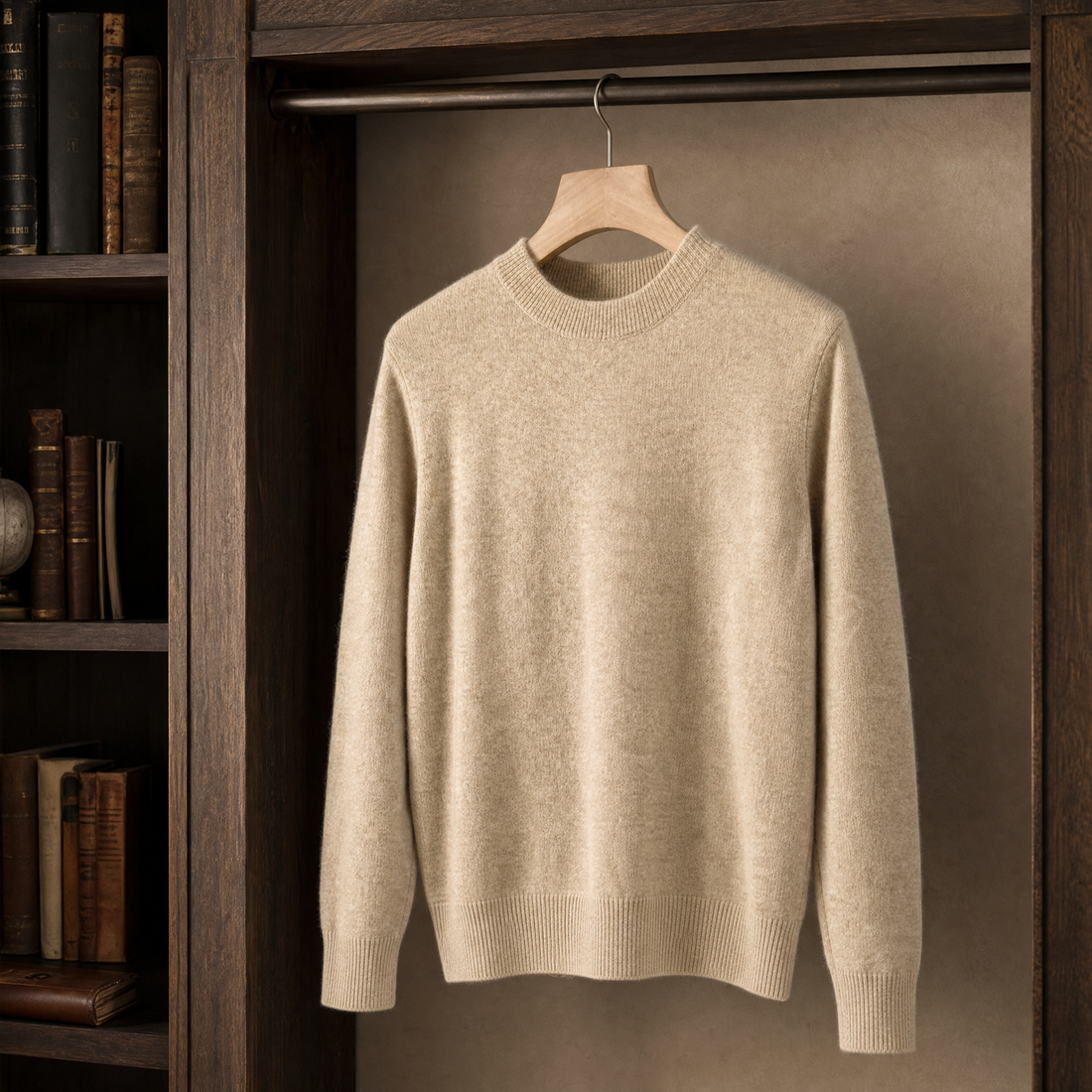 Logan Crew Neck Sweater - Camel