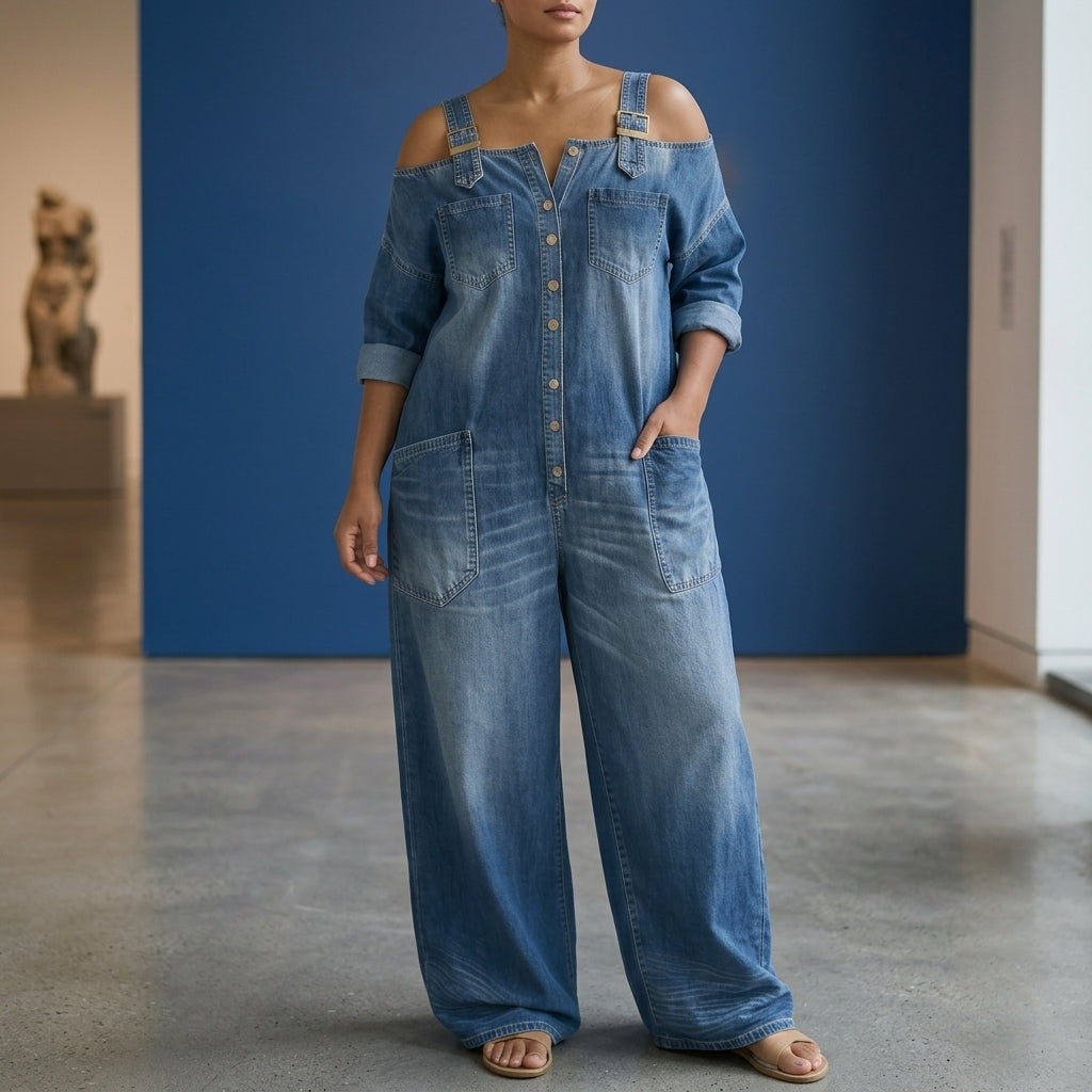 Vivienne Off Shoulder Jumpsuit - MultiColor