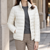 Mabel-Grace Cashmere Puffer Jacket - White