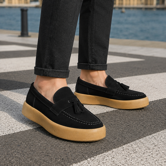 Borghese Suede Loafers